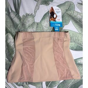 Better U Shatobu Beige Nude Hourglass Waist Cincher Shapewear Belt XL